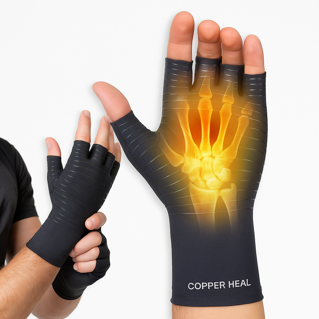 Copper Heal copper-infused compression gloves